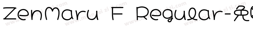 ZenMaru F Regular字体转换